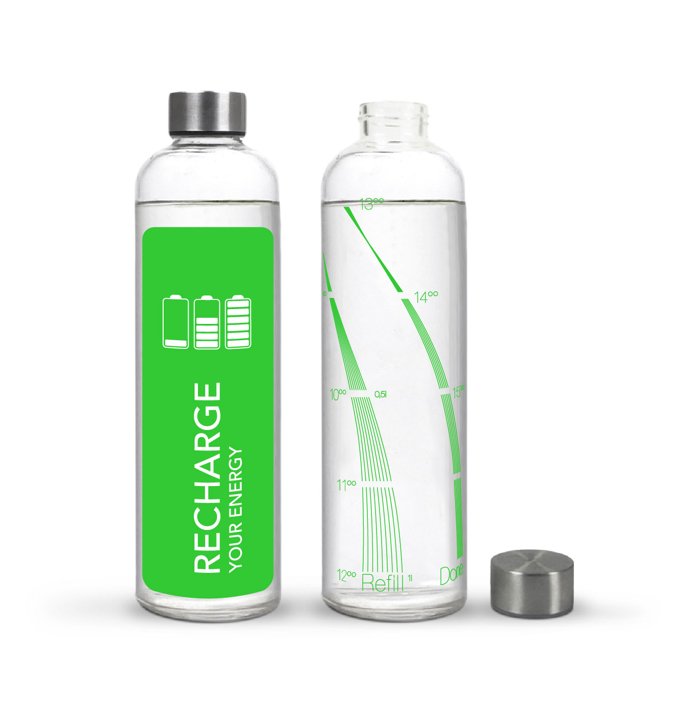 Glasflasche Recharge 1 L