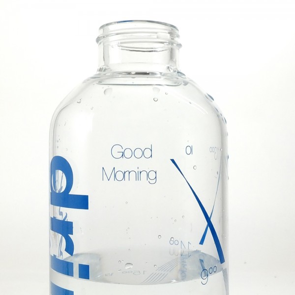 drinkitnow Glasflasche mit Deckel azurblau 1 Liter
